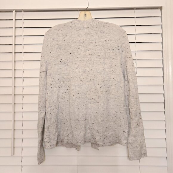 Old Navy Confetti Heathered Gray Open Front Cardigan Sweater - Picture 8 of 8
